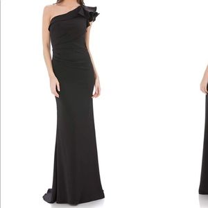 Carmen Marc Valvo Infusion One-Shoulder Gown
